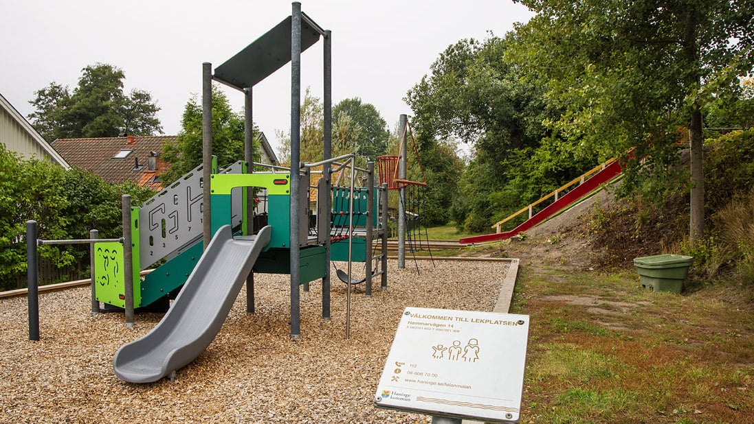 Klätterställning på Vendelsögårdslekplats