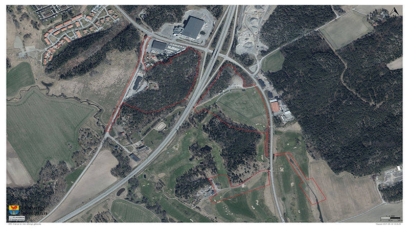 Bild på planområdets Fors gräns