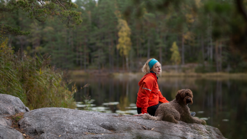 Tid för återhämtning vid vattnet i Tyresta.